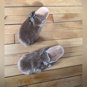 Yuketen Sal 1 w/ Crepe Sole - Shaggy clog quiet luxury
